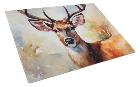 NEW Deer Glass Cutting Board Decorative Tempered Glass Kitchen Cutting and Serving Board Large Size Chopping Board
