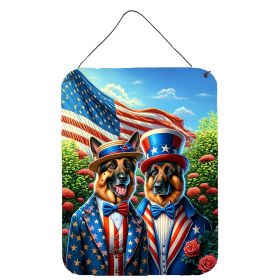 NEW All American German Shepherd Wall or Door Hanging Prints Aluminum Metal Sign Kitchen Wall Bar Bathroom Plaque Home Decor Front Door Plaque, 1