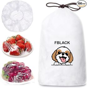 Reusable Plastic Bowl Covers 100 PCS Elastic Cling Bags Universal Bowl Covers Kitchen Cling Wrap Sealed Cling Covers For Kitchen And Outdoor Picn (Option: transparent)