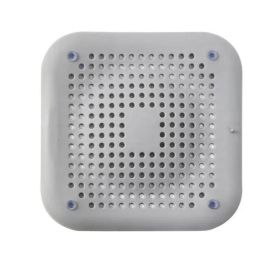 1pc Square Drain Hair Catcher; Hair Filter With Suction Cup; Sink Anti-Clog Filters; Tub Shower Floor Drain Plugs; Easy To Install; Suit For Bath (Color: Grey)